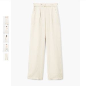 Mango linen pants